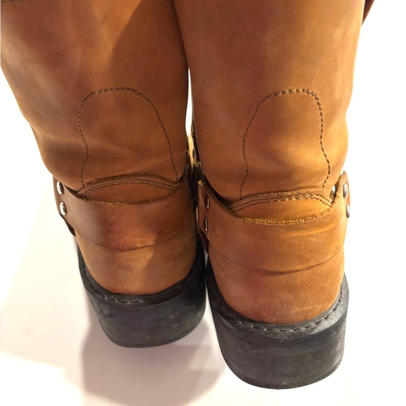 Men's Tan Leather Boots - Picture 7 of 9